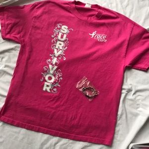 BUNDLE! Breast Cancer Survivor Shirt + Bracelet
